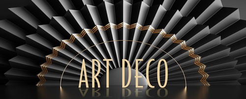 Art deco example from Modern Graphic Design with AI 