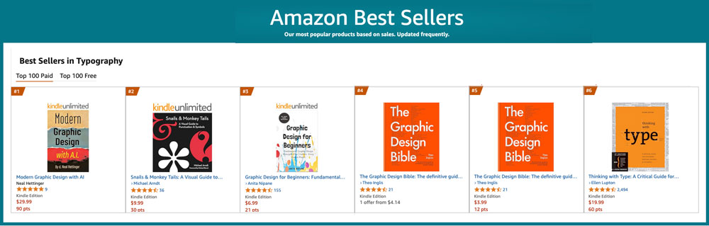 Modern Graphic Design with AI  ranking on Amazon