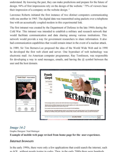 example of book page in Chapter 14 about website fundamentals