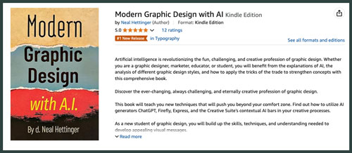 Modern Graphic Design with AI ratings on Amazon